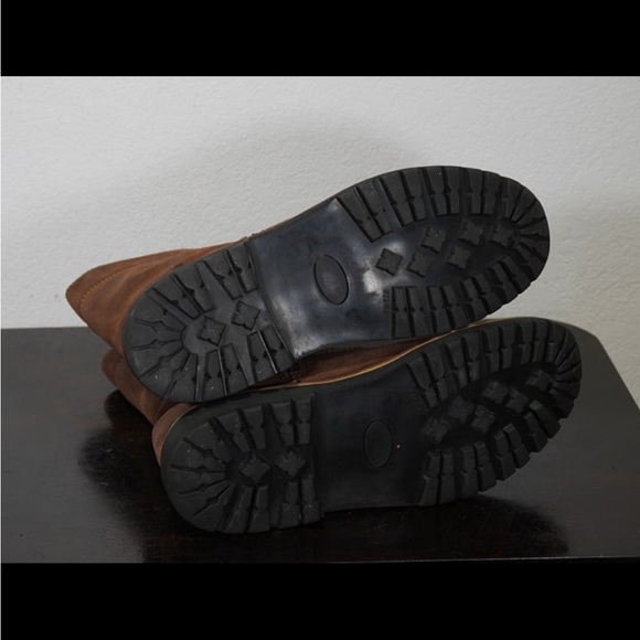 Men's Tecnica Brown Leather Suede Fleece Lined Mid-Calf Boots 9.5 - Picture 5 of 6